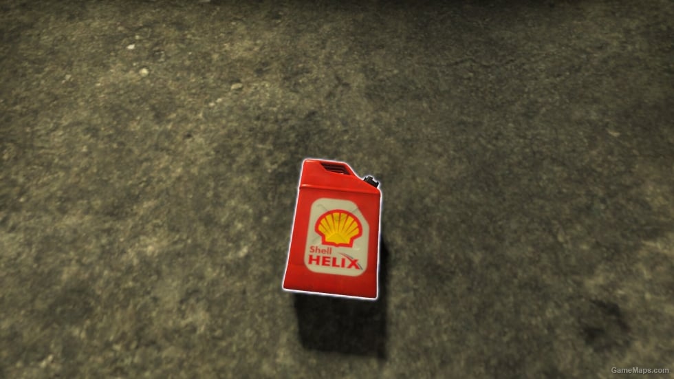 Shell red gas can