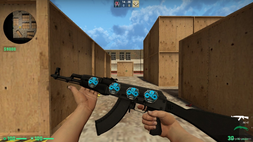 AK 47 SKIN WITH STICER PACK FOR CSSO