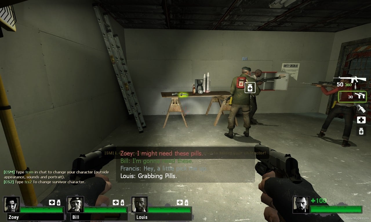 Карты для игры лефт 4 деад. Left 4 Dead 2 HUD. L4dead 2 Интерфейс. Left 4 Dead 2 707 HUD.