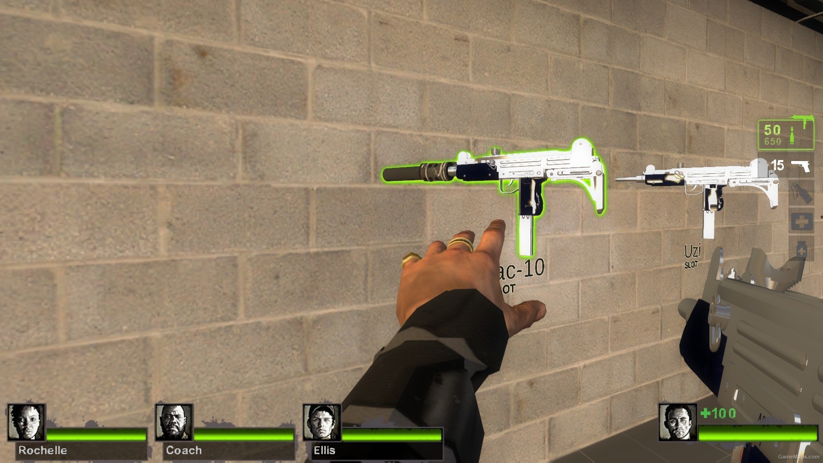 Raw SMG Suppressed (Chrome) (Left 4 Dead 2) - GameMaps