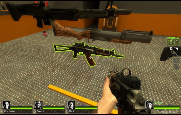 AKS74U (Kobra Sight) (Mod) for Left 4 Dead 2 - GameMaps.com