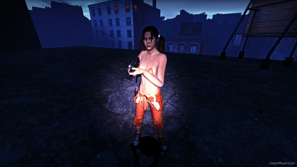 Chell Inspired Zoey Left 4 Dead 2 Gamemaps 7879