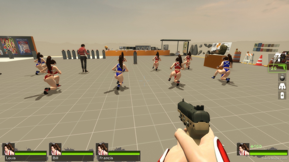 Only Mai Shiranui No Tail Zoey (Mod) for Left 4 Dead 2 