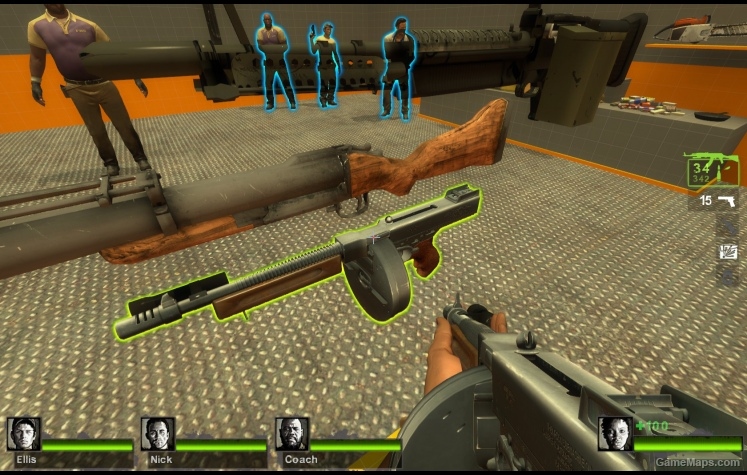 Thompson Submachine Gun (AK47) (Left 4 Dead 2) - GameMaps