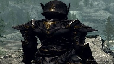 Armor Ebony Gold Female Skyrim Gamemaps