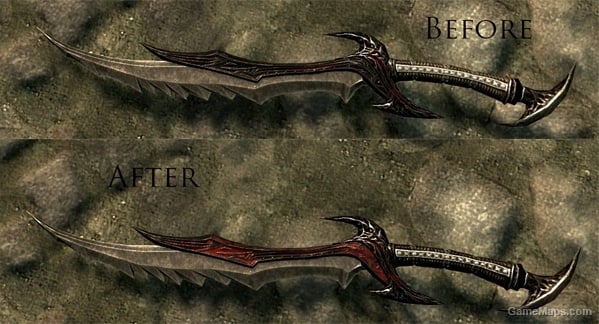 skyrim daedric sword