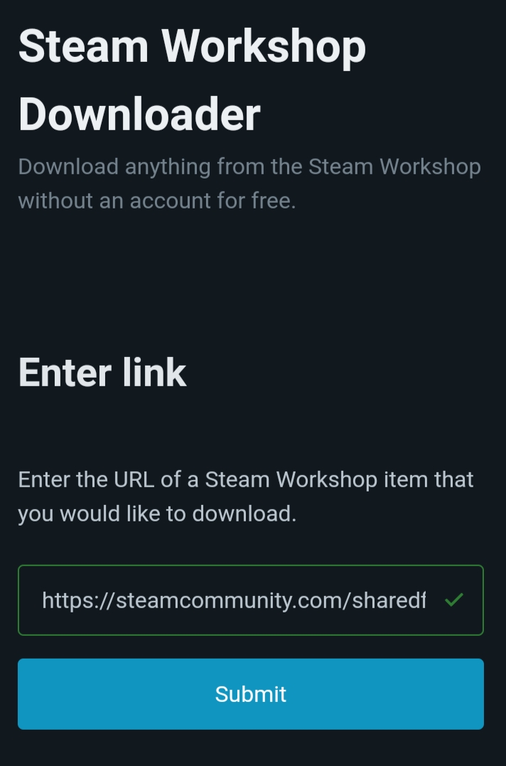 Can I download or use a mod downloaded from Steam for a non-Steam