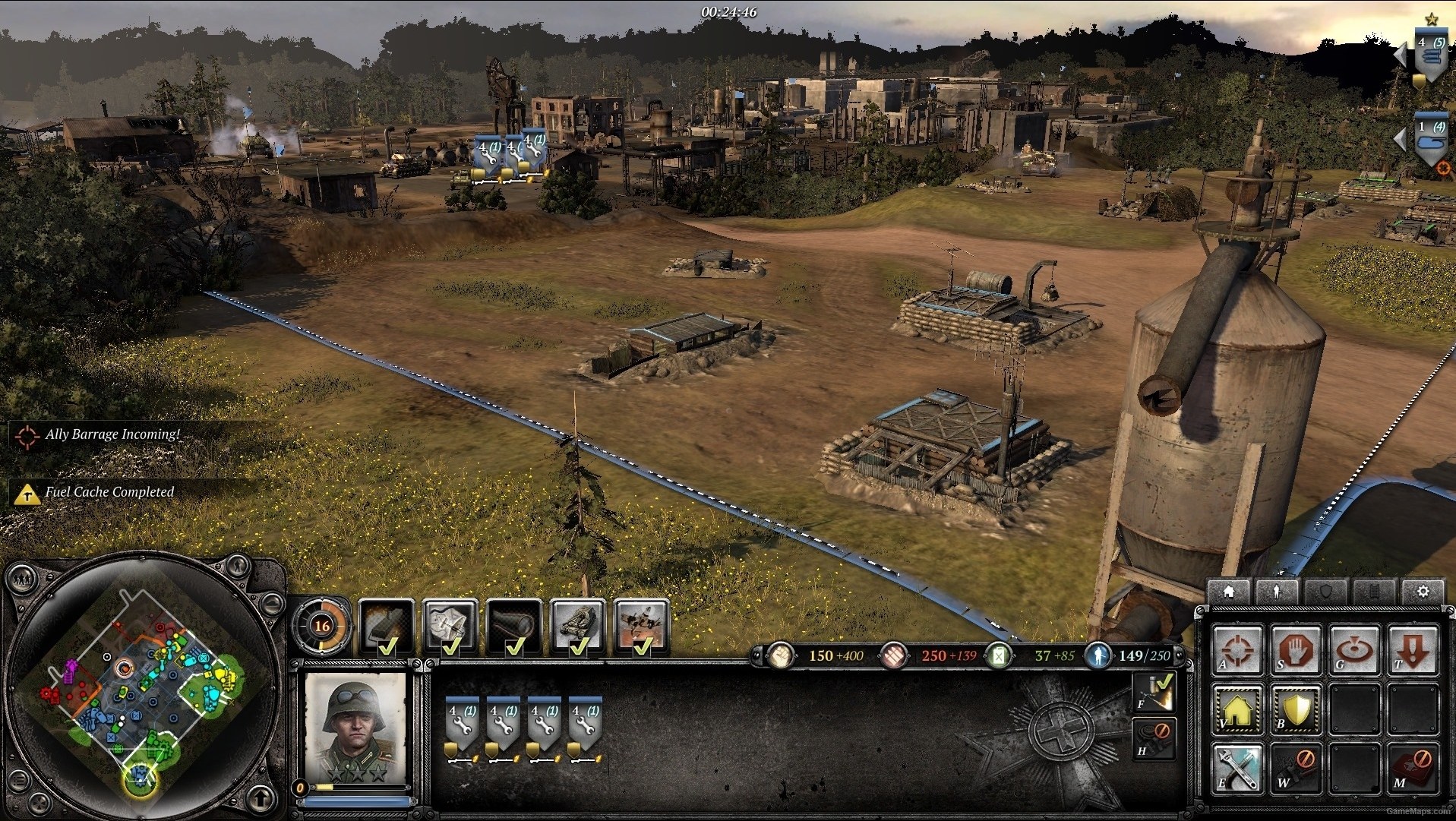 company of heroes 2 map with church in the middle