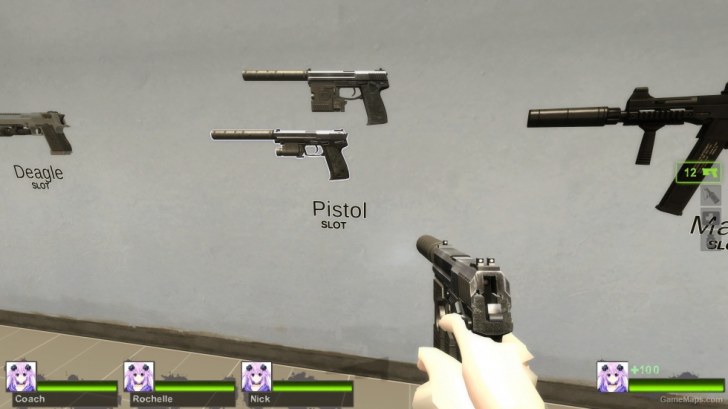 Pistols Mods Left 4 Dead 2 Gamemaps - red star ak47 retexture roblox