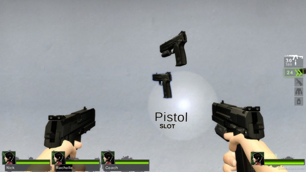 Dual HK USP 45 Match Pistols (Sparkwire) [Add Gun Sound Ver] (Left 4