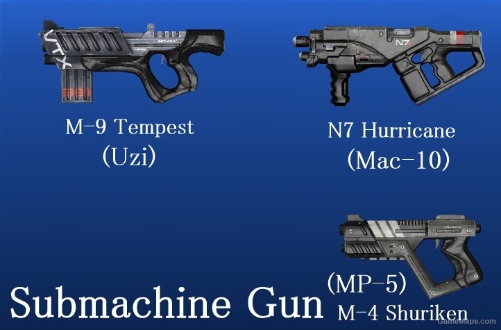 mass effect 2 submachine gun