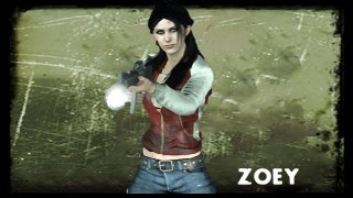 Sexy Zoey - red / white leather coat (Mod) for Left 4 Dead 2