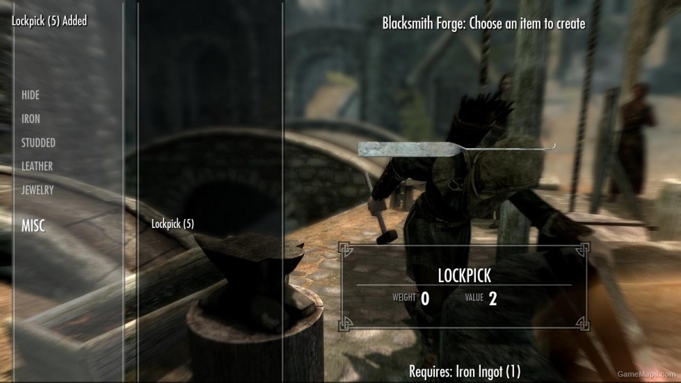 Craftable Lockpicks Skyrim GameMaps   Craftable Lockpicks 12525 0 